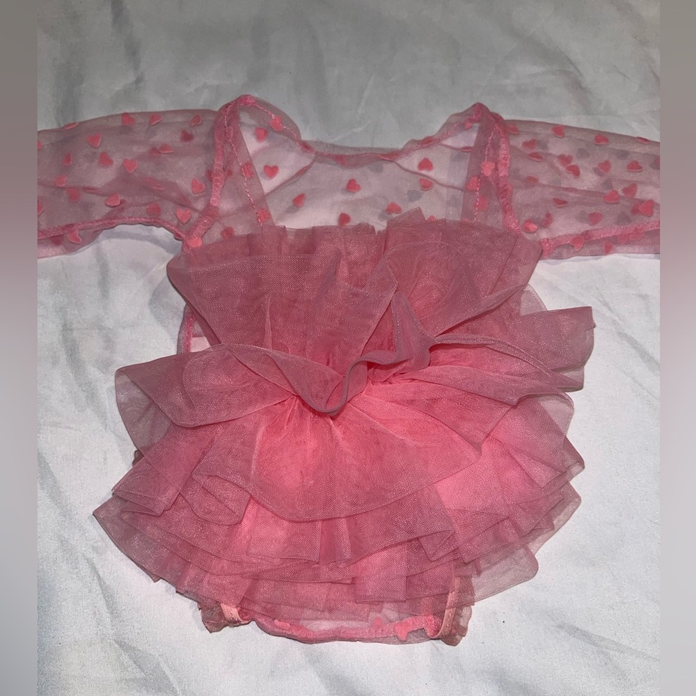 Newborn Photography Props - Baby Polka Dot Lace Bodysuit & Bow Headband Set - Picture 6 of 9